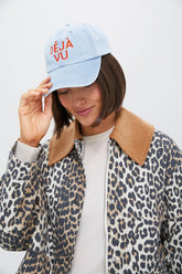 Denim Embroidered Deja Vu Denim Baseball Hat